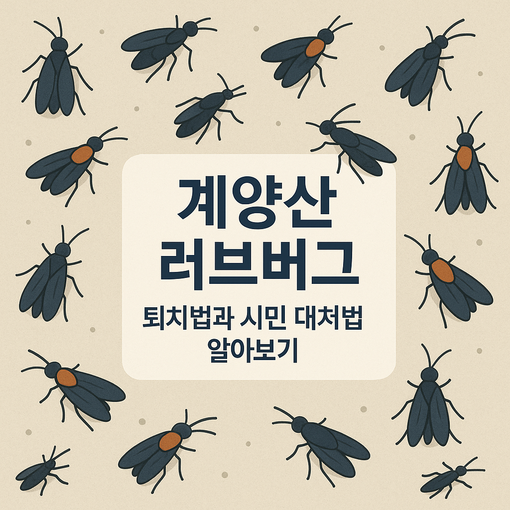 계양산 러브버그 대량 발생, 퇴치법과 시민 대처법 알아보기